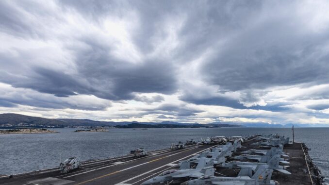 US Aircraft Carrier Docked in Croatia for Maintenance - RaillyNews