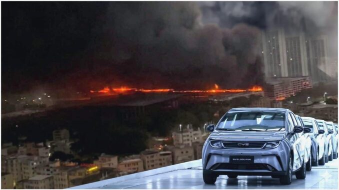 BYD Shenzhen Fire - RaillyNews