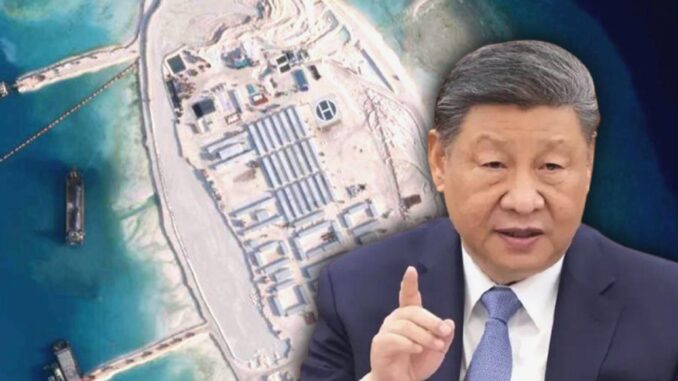 China Builds Thousands of Acres of Military Island - RaillyNews