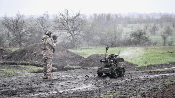 Ukrainian War Robots Capture Russian Outpost - RaillyNews
