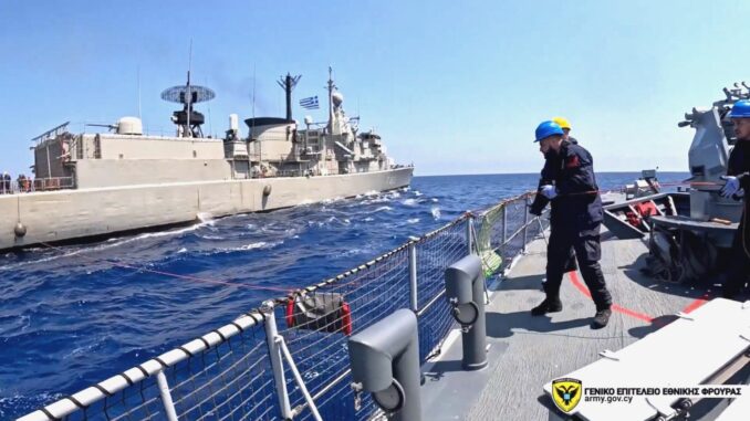 Greece and Cyprus Launch Joint East Mediterranean Naval Exercise - RaillyNews