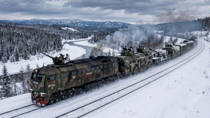 Russia Modernizes Armored Trains for Military Logistics - RaillyNews