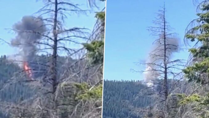 US Military Jet Crashes in Washington Forest - RaillyNews