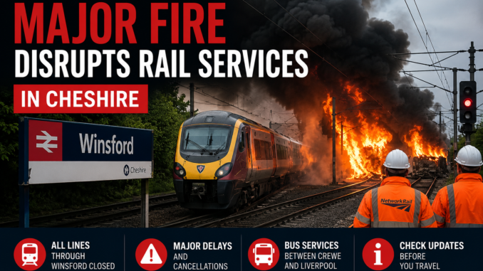 Railway Disruptions: Fire Near Tracks Leads to Service Cancellations - RaillyNews