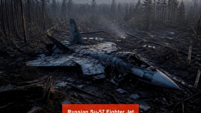 Russian Su-57 Fighter Jet Crashes Near Moscow - RaillyNews