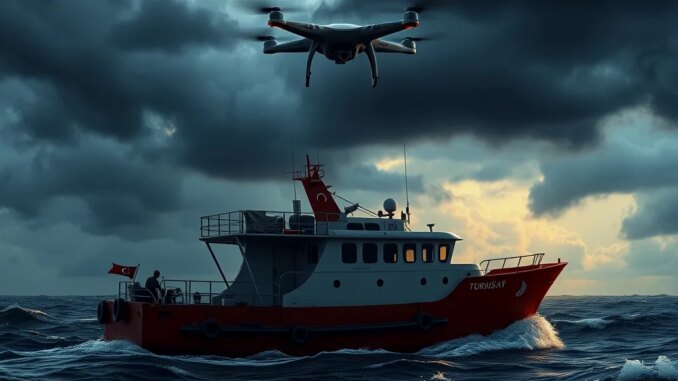 Unmanned Aerial Vehicle Attack on Turkish Commercial Vessel in the Black Sea - RaillyNews
