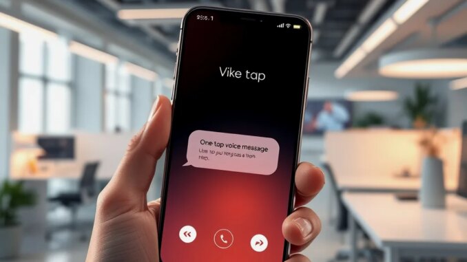 WhatsApp Development One-Tap Voice Message Sending Feature - RaillyNews
