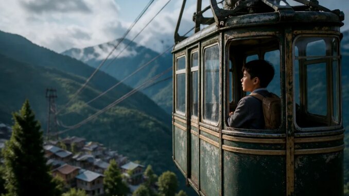 Cable Car and Elevator Era for Mountain Village Students in China - RaillyNews