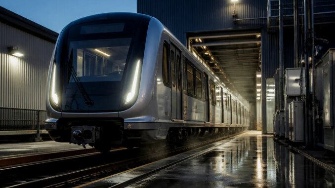First Trains Arrived at Depot on Shanghai Metro Line 22 - RaillyNews