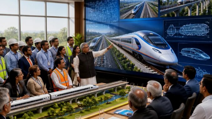 Initiation of the Semi-High-Speed ​​Railway Tender in India - RaillyNews