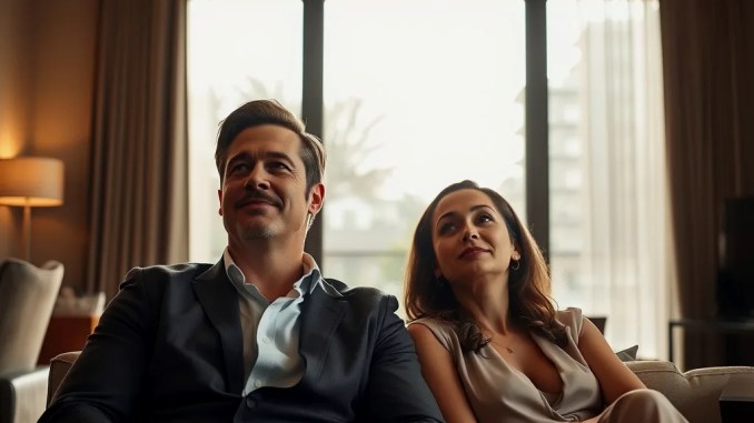 Brad Pitt and Ines de Ramon Watch the Final of USA Together - RaillyNews