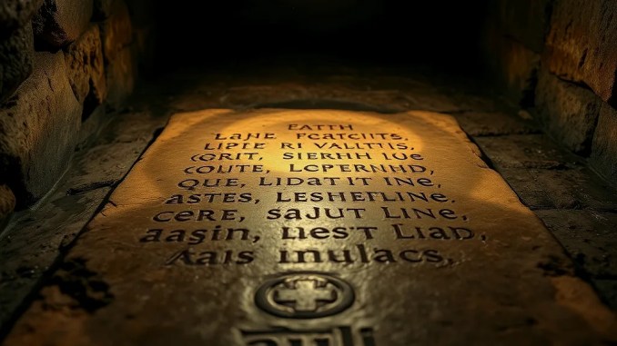 Uncovering a 2200-Year-Old Ancient Inscription From a Romanian Monastery's Basement - RaillyNews