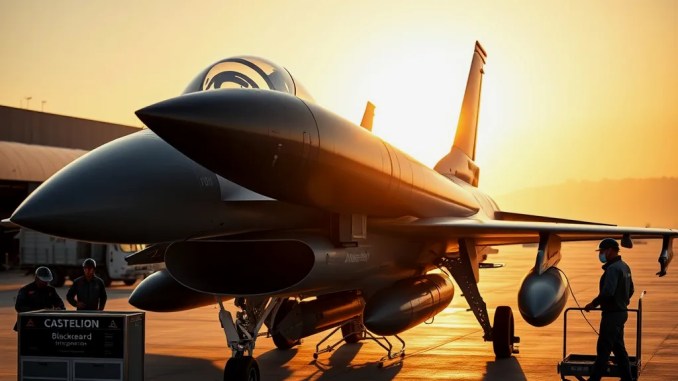 Castelion's Blackbeard Hypersonic Missile to Be Integrated onto F-16 - RaillyNews