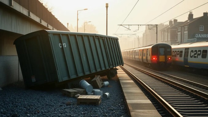 Freight Train Derails in London Causing Disruptions to C2C Services - RaillyNews