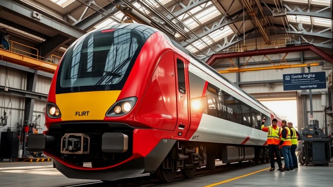 Greater Anglia Extends FLIRT Train Maintenance Contract for Two Years - RaillyNews